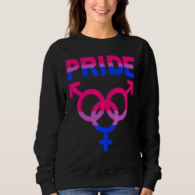 Sweatshirt Bisexual Pride Lgbtqia Love Support Hommes Femmes  (Devant)