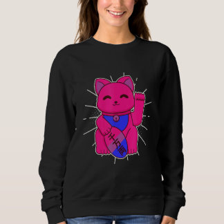 Sweatshirt Bisexual Pride Lucky Cat LGBTQ+ Asexuality