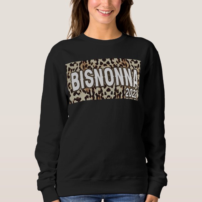 Sweatshirt Bisnonna 2022 Announcement Italian Great Grandma L (Devant)