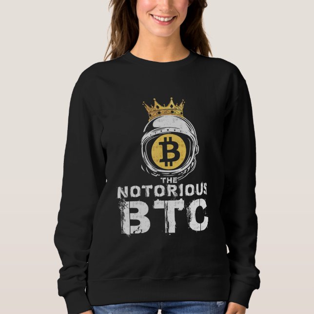 Sweatshirt Bitcoin Célèbre Hommes De La Couronne Btc Femmes (Devant)