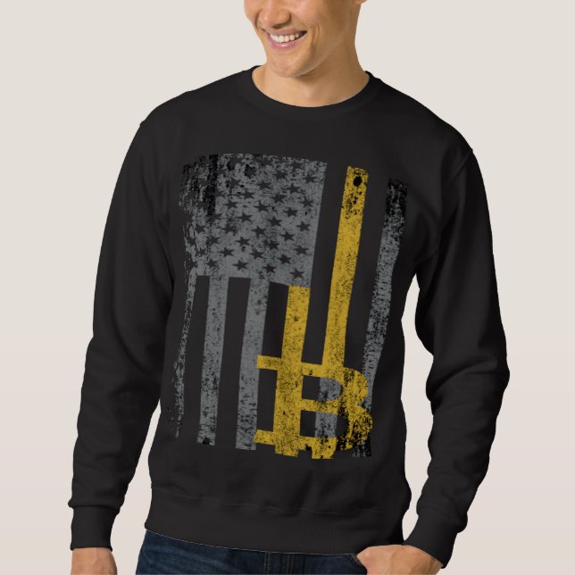 Sweatshirt Bitcoin crypto (Devant)