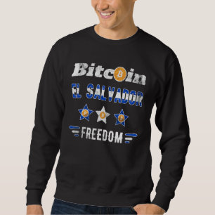 Sweatshirt Bitcoin El Salvador Cryptomonnaie Crypto Btc Lega
