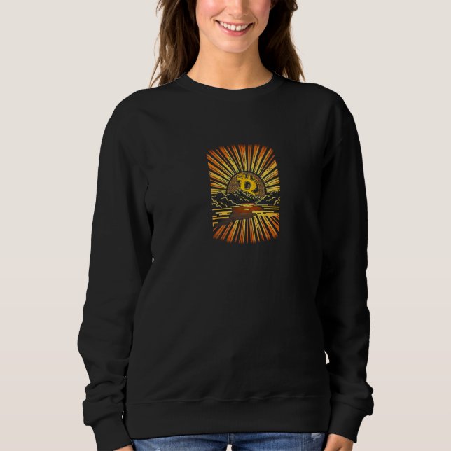 Sweatshirt Bitcoin Lightning Hope Sun   (Devant)