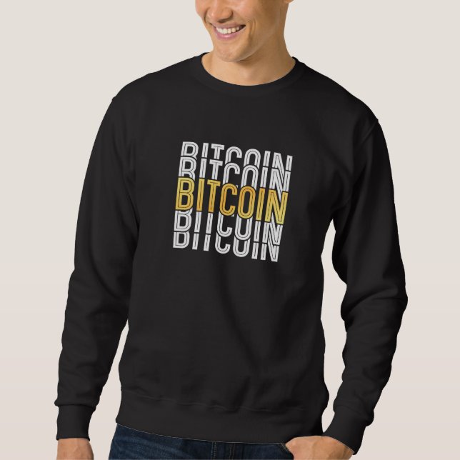 Sweatshirt Bitcoin vintage (Devant)