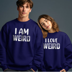 Sweatshirt Bizarre Valentines Jour Couple Correspondant Drôle
