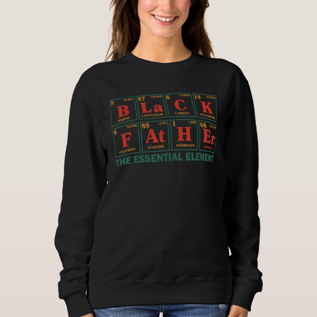 Sweatshirt Black Father Essential Element Father's Day (Devant)