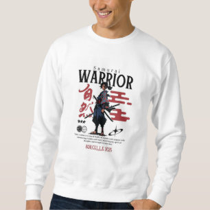 Sweatshirt Black & Green Samurai Head – Streetwear Maximalist