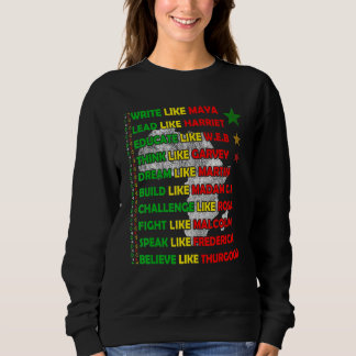 Sweatshirt Black History Month African American Country Celeb