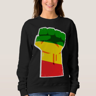 Sweatshirt Black History Month African American Protest Fist 