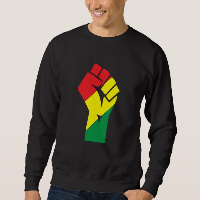 Sweatshirt Black History Month Fist Black Power African Ameri (Devant)