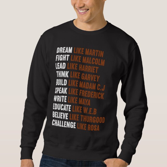 Sweatshirt Black history month  for women (Devant)