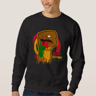 Sweatshirt Black history month with african map flag for afro