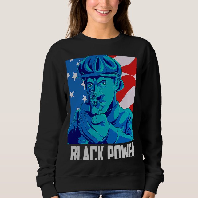 Sweatshirt Black History Panther Party 1 (Devant)