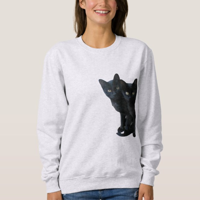 Sweatshirt Black Kittens (Devant)