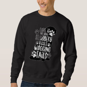 Sweatshirt Black Labrador Paw Retriever Love My Dog Dit Qu