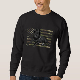 Sweatshirt Black Labrador Retriever Black Lab Papa Maman Camo