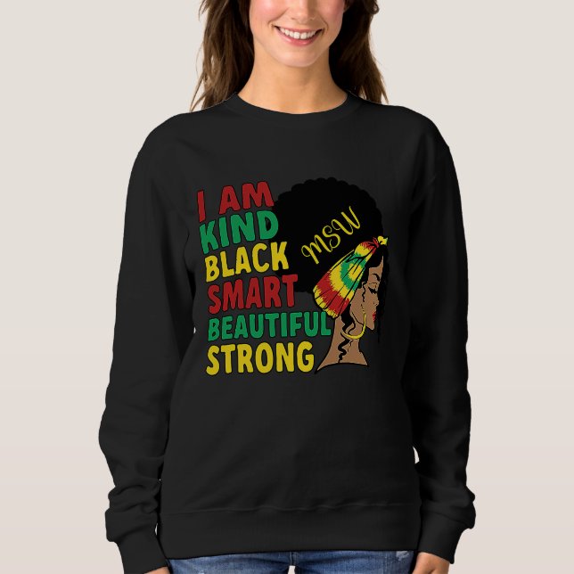 Sweatshirt Black MSW African American Master Of Social Work M (Devant)