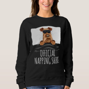 Sweatshirt Black Sleep Mask Irish Terrier Official Napping