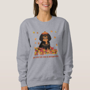 Sweatshirt Black & Tan Cavalier Spaniel personnalisé
