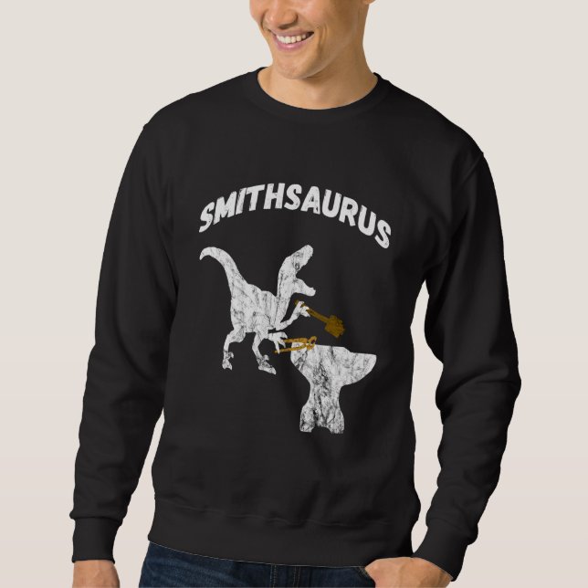 Sweatshirt Blacksmith Dinosaures Tongs Blacksmier T Rex Di (Devant)