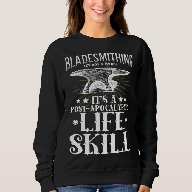 Sweatshirt Blacksmith Fire Forged Knives  Bladesmith Knife Fo (Devant)