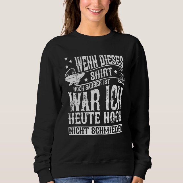 Sweatshirt Blacksmith Horse Smith Metal Builder (Devant)