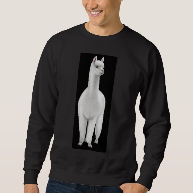 Sweatshirt blanc d'alpaga (Devant)
