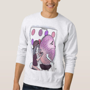 Sweatshirt blanc de tatouages
