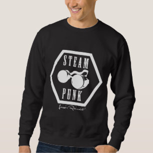 Sweatshirt Blanc de timbre de Steampunk