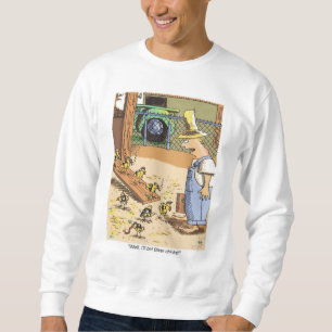 Sweatshirt blanc pour motoneiges