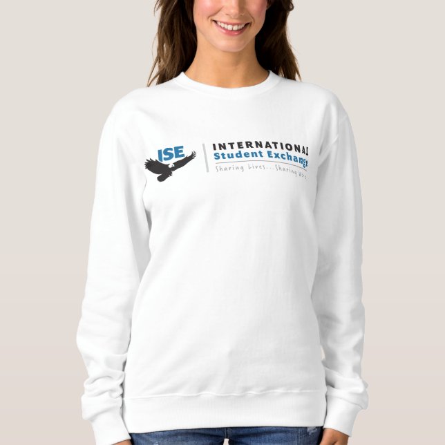 Sweatshirt blanche de base pour femmes (Devant)