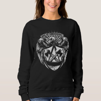 Sweatshirt Blason de corporation de charpentier avec aigle