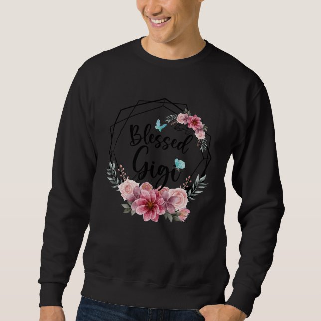 Sweatshirt Blessed Gigi with Floral Mother s Day 2023 (Devant)