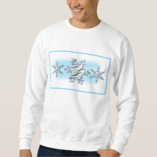 Sweatshirt Bleu de Sweatshirt-bébé de flocons de neige de