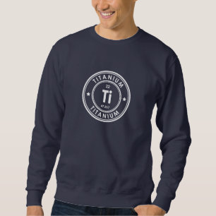 Sweatshirt bleu d'élément de titane