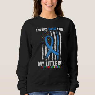 Sweatshirt Bleu Pour Mon Petit Fils Sensibilisation sur l'aut