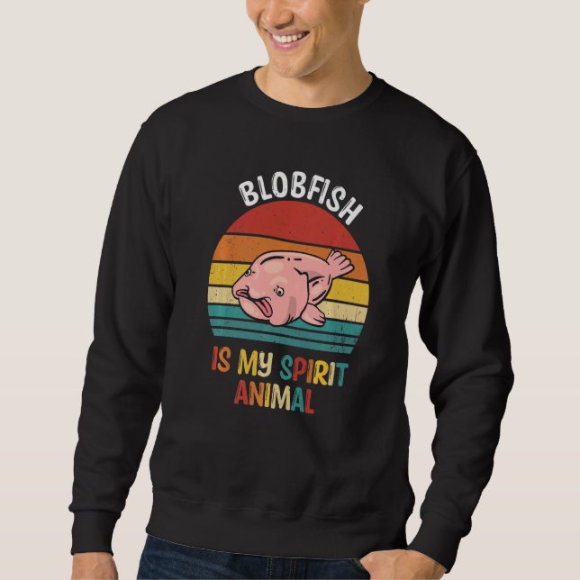 Sweatshirt Blobfish Est Mon Esprit Animal Blobfish (Devant)