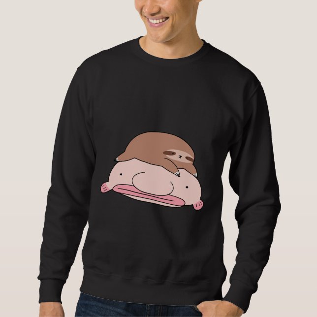 Sweatshirt Blobfish Et Little Sloth (Devant)