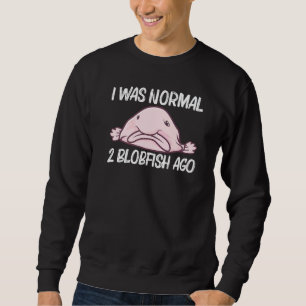 Sweatshirt Blobfish pour hommes femmes poisson de mer profond