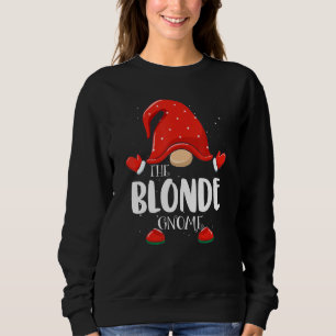 Sweatshirt Blonde Gnome Matching Family Group Christmas Pajam