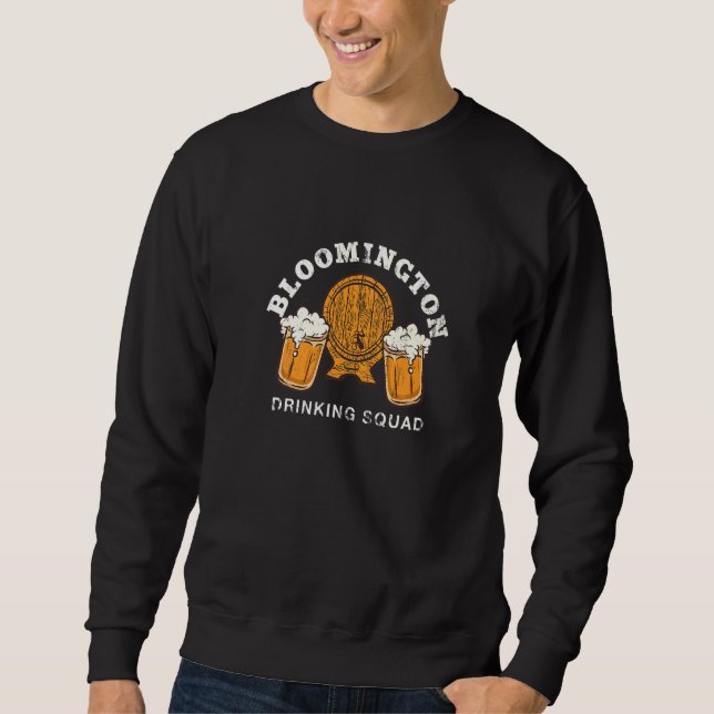 Sweatshirt Bloomington Drinking Squad Indiana Homebrewing In (Devant)