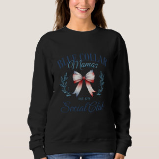 Sweatshirt Blue Coller Mamas Social Club Trucker Femme Plumbe