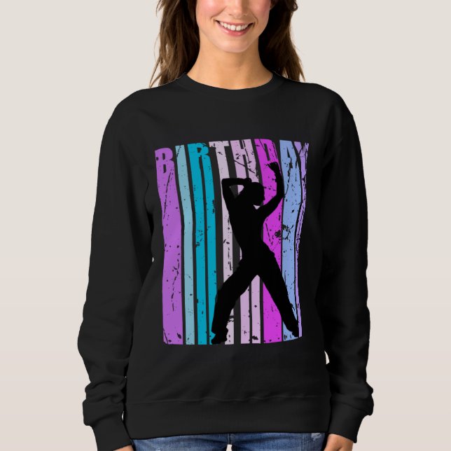 Sweatshirt Blue Girls Dance Dancer Womens Grandaughter Cute C (Devant)