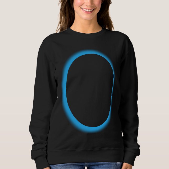 Sweatshirt Blue Lunar Eclipse Moon Astronomy Space (Devant)