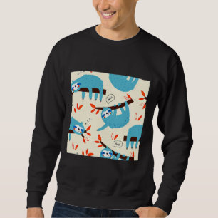 Sweatshirt Blue Sloth Baby