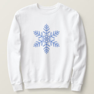 Sweatshirt Blue Snowflake