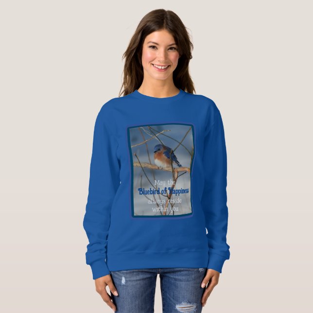 Sweatshirt Bluebird Of Happiness Inspiration (Devant entier)