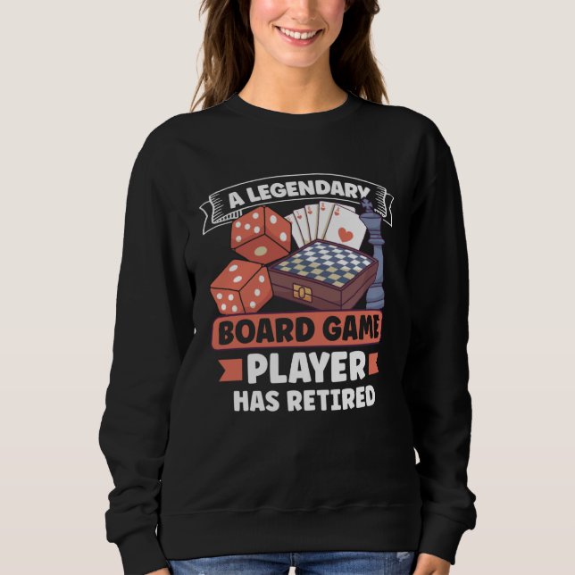 Sweatshirt Board Games Chess Board Game Player Gambling (Devant)