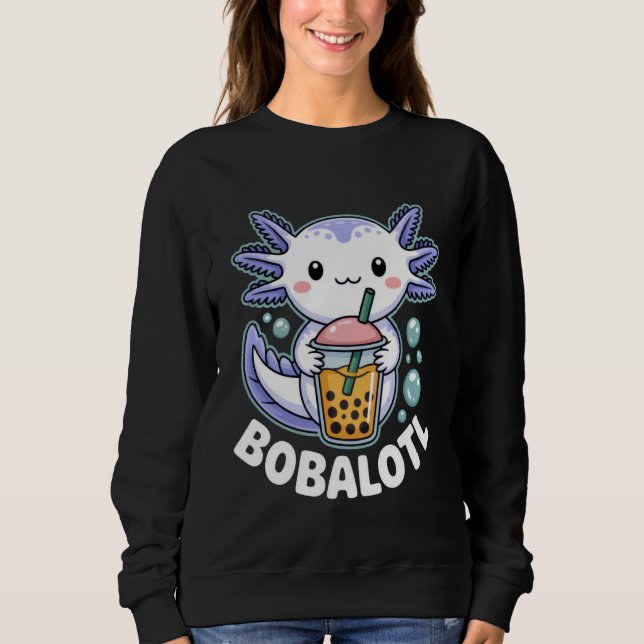 Sweatshirt Bobalotl Cute Axolotl Boba Lover Outfit for Bubble (Devant)