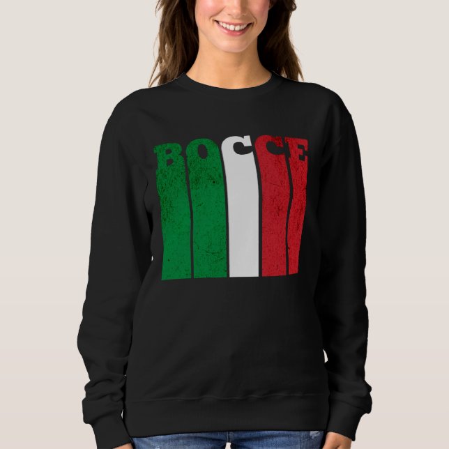 Sweatshirt Bocce Ball Player Italia Italy Flag Bocce (Devant)